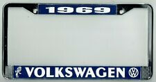 1969 Volkswagen VW Bubblehead Vintage California License Plate Frame BUG BUS T-3 picture