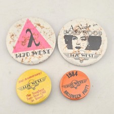 Pins 1980s 1470 West Dayton  Ohio Gay Bar LGBTQ Pride Halloween Pinback Lot 4 picture