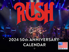 Rush Band Calendar 2024 Wall Calander Monthly 50th Anniversary Music Merch picture