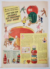 1944 Snider's Old Fashioned Chili Sauce Vintage WW2 Print Ad picture