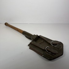 1965 West German Army Folding Shovel Pick Entrenching Tool w/ Carrier picture