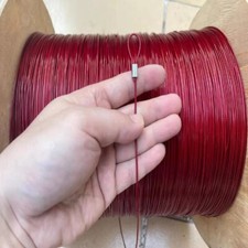 0.38mm to 1mm Soft wire rope red 304 stainless steel plastic-coated wire rope picture