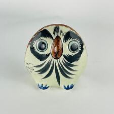  Tonala Mexico Vintage Ceramic Owl 3 5/8 x 3 3/8 x 2 1/8 picture