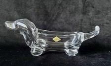 Venues Le Chantel Dachshund Dog Crystal Figurine Sculpture Vtg 60’s France Mcm picture