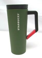 Starbucks 16 oz Coffee Stainless Steel Green Insulated Travel Tumbler w/ Clip  picture