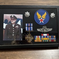 VTG Air Patrol CAP Lt. Col Shadow Box Grouping Photo DFC Master Pilot Wings WWII picture