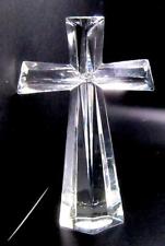 Lead Crystal Cross 24% Bohemian Made in Czech Republic Teleflora 7.5 inches picture