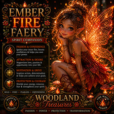 Ember Fire Pixie Faery Spirit Companion -Confidence • Attraction • Passion picture