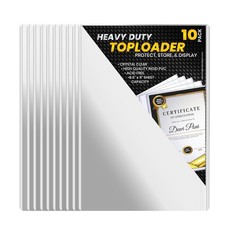 8.5×11-Inch Top-Loading- Protector Hard Case Sleeve, Toploader Holder 10 pack picture