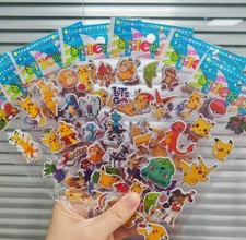 Anime Pokemon 3D Puffy Random 3 Sheets Stickers Laptop Skateboard Phone picture