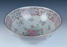 Edme Samson Extra Large Chinese Export Style Porcelain Punch Bowl French Antique picture