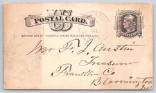Antique Nebraska Postcard BLOOMINGTON Franklin Co Riverton 1883 picture