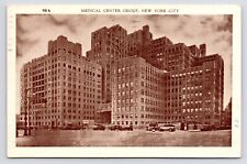 c1930s Medical Center Group Hospital Downtown New York City NYC NY Postcard picture