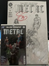 DC Dark Nights Metal #1 WIP Signed by Scott Snyder W/COA and Comic Book Issue #1 picture