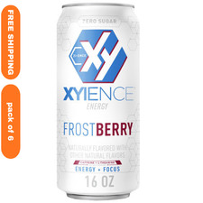 Xyience Frost Berry Blast Energy Drink 16 fl oz Cans, Pack of 6 – Zero Sugar picture