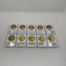 10pc Poke-men Metal Anime coin Pikachuu Charizardd coin with display case picture