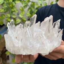 2.7LB Large Natural White Clear Quartz Crystal Cluster Raw Healing Specimen picture