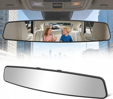 Rear View Mirror, 16 Inch Chrome Anti-Glare Universal Panoramic Convex Car Inter picture