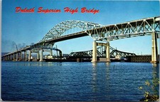 Duluth Superior High Bridge Postcard Unused Vintage 1961 Gallagher Studio C12 picture