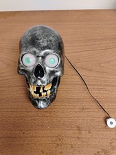 Gemmy Animated Singing black Skull “Somebody’s Watching Me” Works  picture