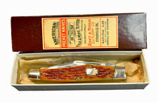 Pocketknife Schatt & Morgan 043150 1991 Rev Gunstock *Crimson* Bone KP-1360 picture