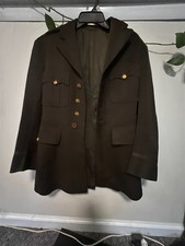 AUTHENTIC Vintage 1946 US Army Officer Wool Service Coat Uniform picture