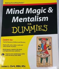 Mind Magic & Mentalism For Dummies Book & DVD By James Clark - Original Printing picture
