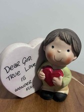Vintage Enesco “Dear God Kids” Figurine – “Dear God, True Love Is Wonderful” – 1 picture