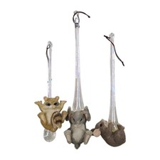 🚨 Charming Tails By Dean Griff Springtime Showers Set Of 3 89563 Ornament Vntg picture