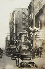 Kansas City MO Photo Grand Avenue Business District Horse Buggies Cars 1910-20 picture