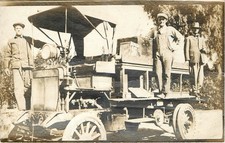 1913 RPPC Riverside CA Farm Truck Delivery Wagon Men Vintage Postcard picture