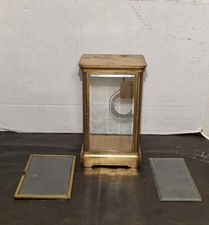 Antique Waterbury Crystal Regulator Case, missing one side glass picture