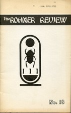 The Rohmer Review Fanzine #18 Sax Rohmer Fu Manchu T176 picture