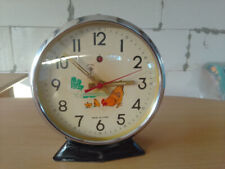 Rare vintage mechanical metal animated alarm clock POLARIS China picture