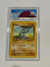 1999, Machop, #52, Base, ACE 10 picture