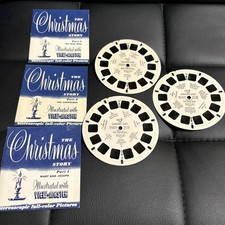 Vintage Sawyers 1948 3D View-Master 3 Reel Set With Booklets The Christmas Story picture