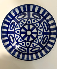 Dansk Arabesque Salad Plate Blue White 8 Inches picture