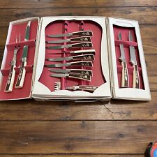 Vintage Sheffield Regent Cutlery Set 19 Piece Knife set Made In England READ picture