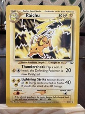 POKEMON RAICHU 21/64 - ENGLISH NM picture