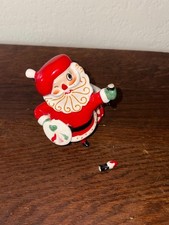 Rare 1960 Holt Howard Winking Artist Santa Candle Holder Painter Japan MCM picture