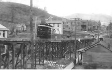 Traction Co Trolley On Trestle Grafton West Virginia WV - Reprint picture