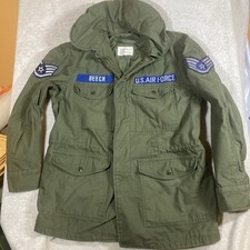 1966 Vietnam USAF Military Jacket Named Mil-J-4883C Hood Small Reg Sgt Dumbo M65 picture