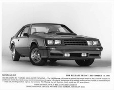 1982 Ford Mustang GT Press Photo 0372 picture