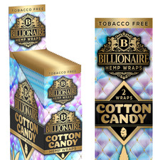 Billionaire Wraps - Cotton Candy Rolling Paper - (Box of 25 Pouches) picture