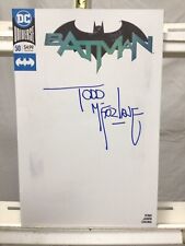 DC Comics Batman #50 Blank Variant Cover SIGNED By Todd McFarlane picture