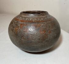 antique Mayan Mexican pre columbian 500-750 A.D. footed bowl pottery sculpture. picture