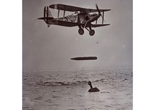1928 RAF Blackburn Ripon Torpedo Bomber Airplane Montage Glass Negative OOAK picture