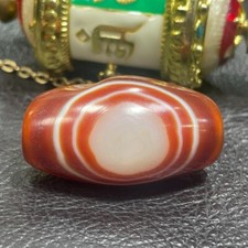 Tibetan Nepalese Himalayan Ancient agate Old Dzi Talisman Eye Beads Amulet picture