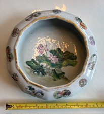Antique Chinese Porcelain Octagonal Bulb bowl, Late Qing picture