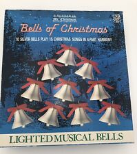 Vtg Mr. Christmas Bells Of Christmas 10 Brass Musical 15 Songs Musical WORKS picture